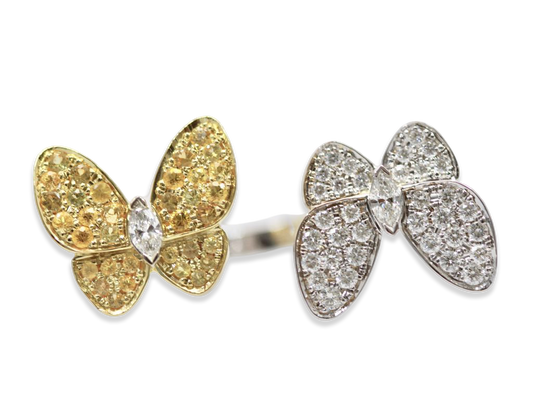 Van Cleef Double Butterfly Ring