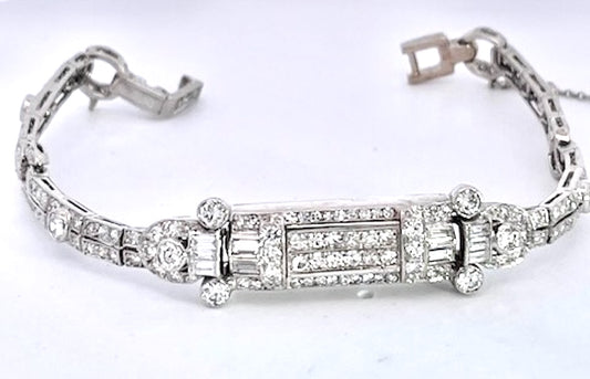 Art Deco Diamond Platinum Bracelet