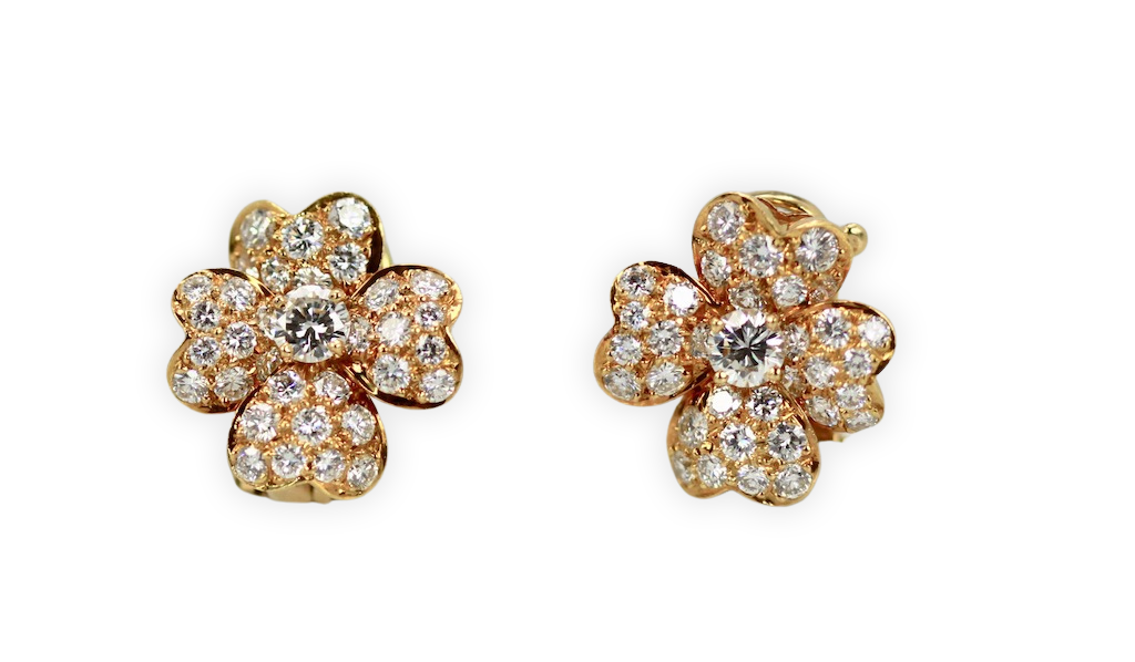 Van Cleef Cosmos Diamond Earrings