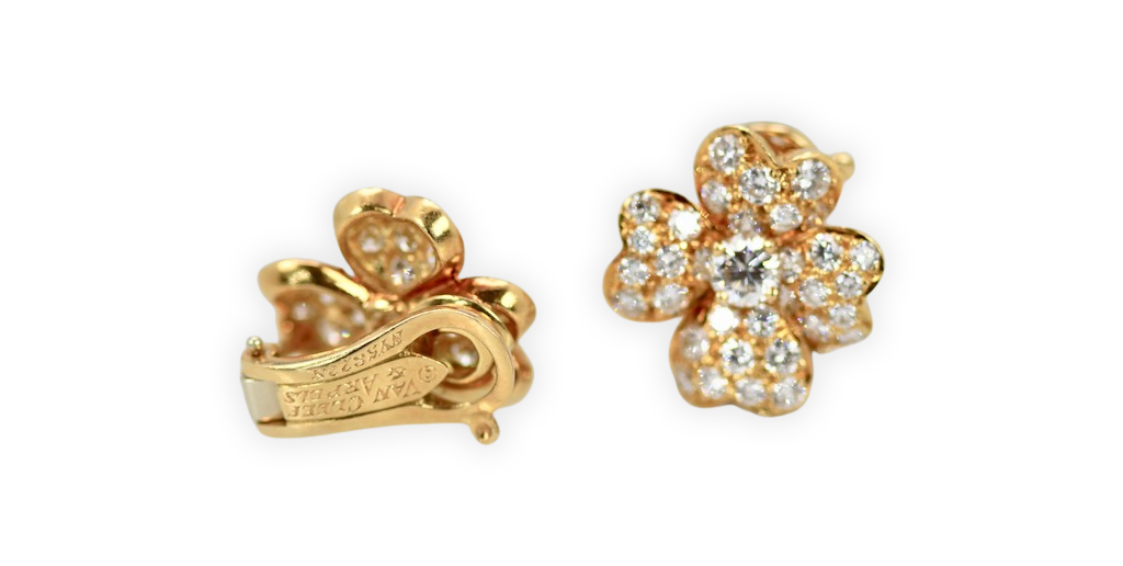 Van Cleef Cosmos Diamond Earrings