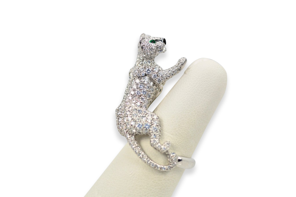Cartier Diamond Walking Panthere Ring
