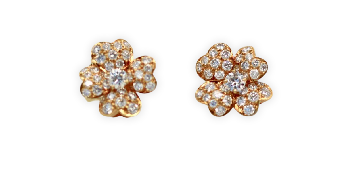 Van Cleef Cosmos Diamond Earrings