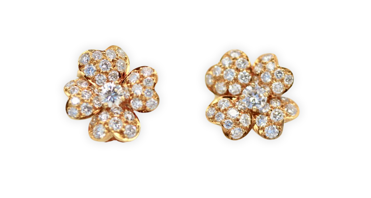 Van Cleef Cosmos Diamond Earrings