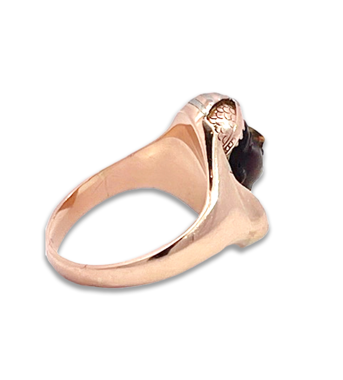 Egyptian Revival Black Onyx Pharaoh Ring