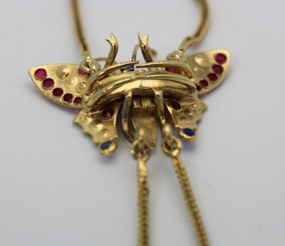 Victorian Butterfly Mitten/Muff Extra Long Chain