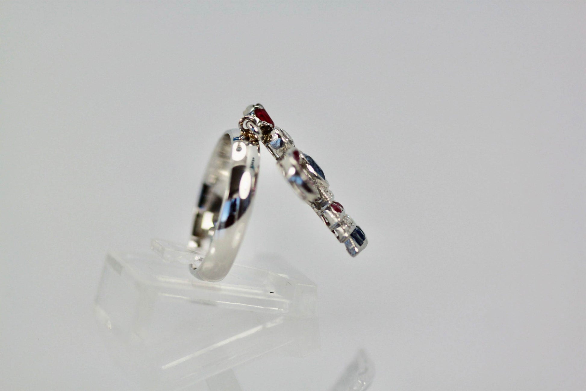 Art Deco Platinum Charm on Ring