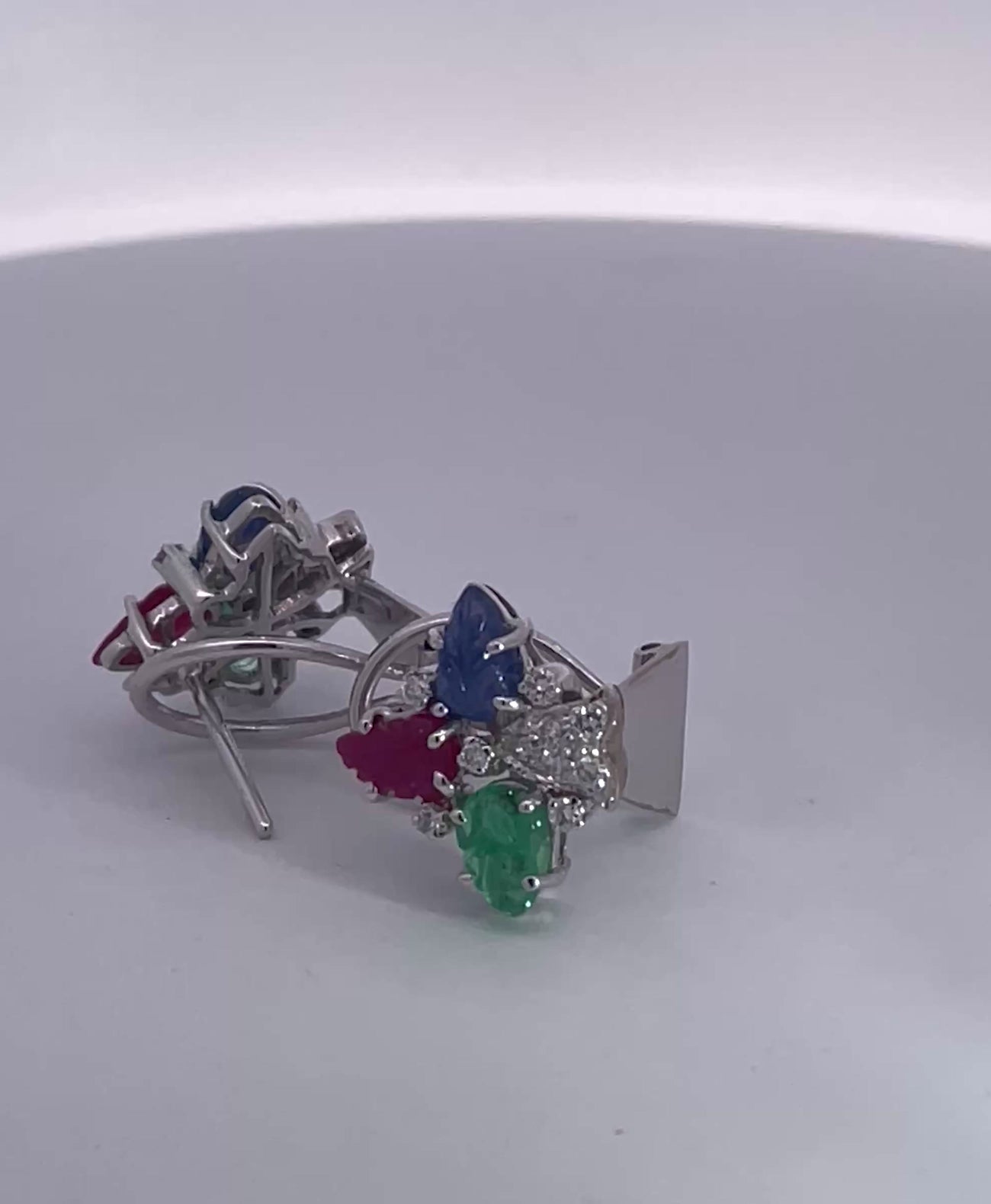 Tutti Frutti Earrings in 18K White Gold video