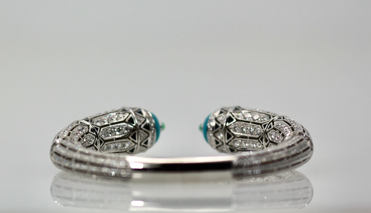 Cartier High Jewelry Diamond Turquoise Bracelet Deco Inspired 12.73 Ct –  Cris Notti Jewels