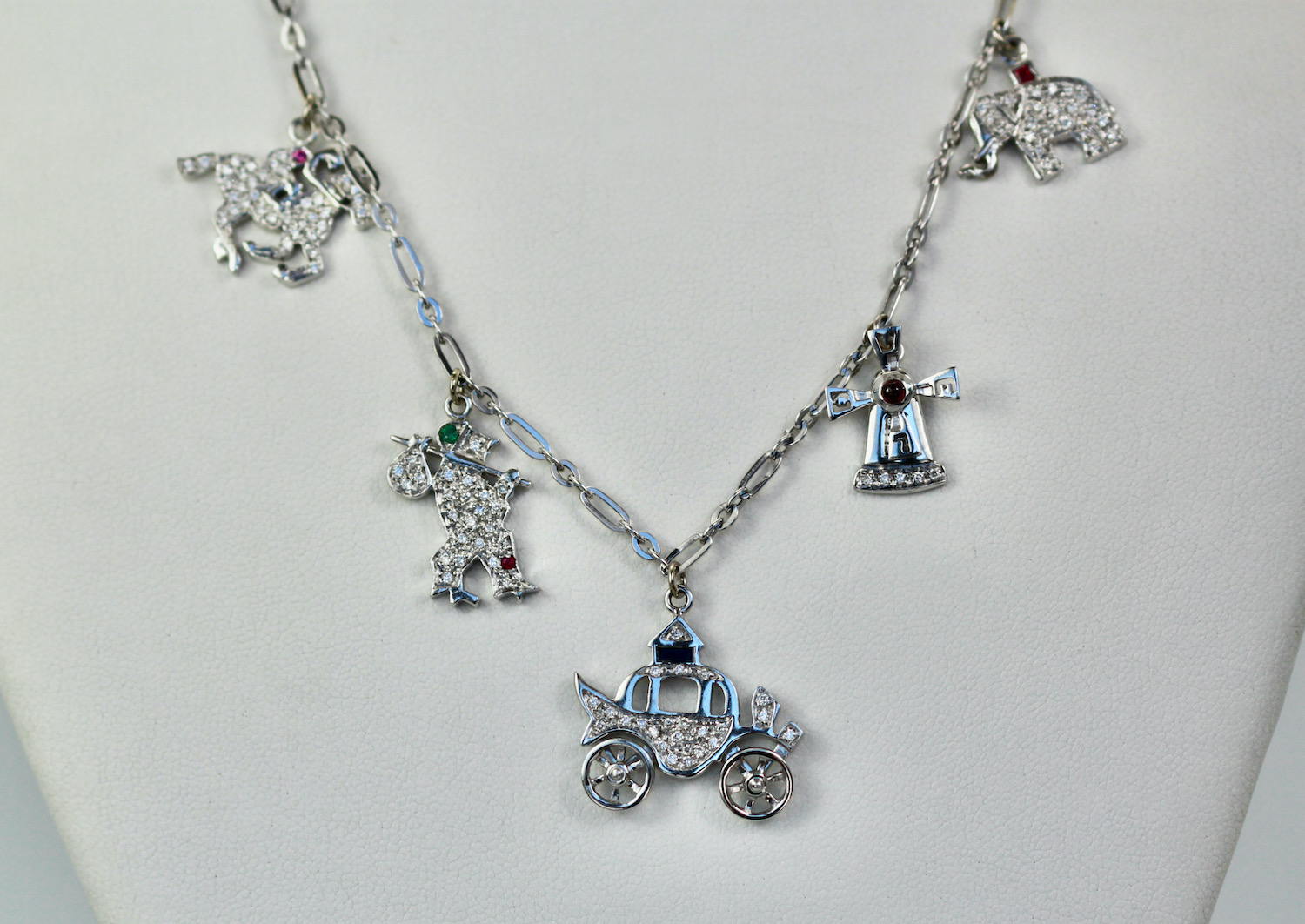 Alice In Wonderland Charms Necklace