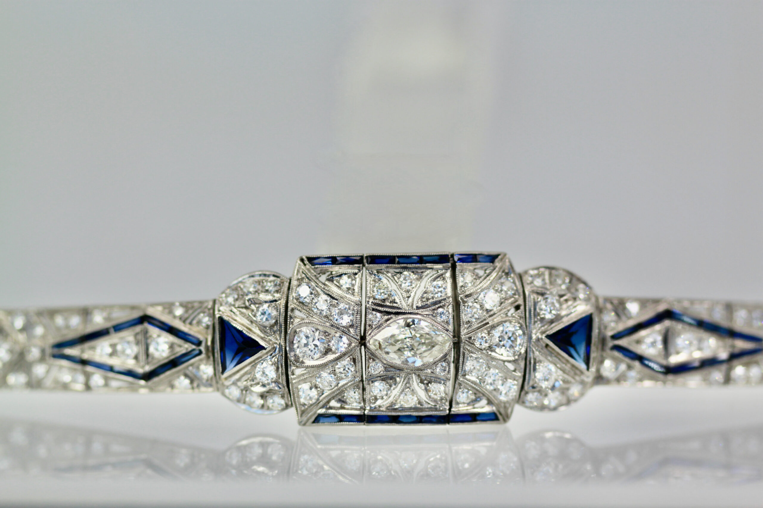Antique Diamond and Platinum Ladies Omega Wrist Watch/Bracelet (Estate –  Louis XV Jewelers