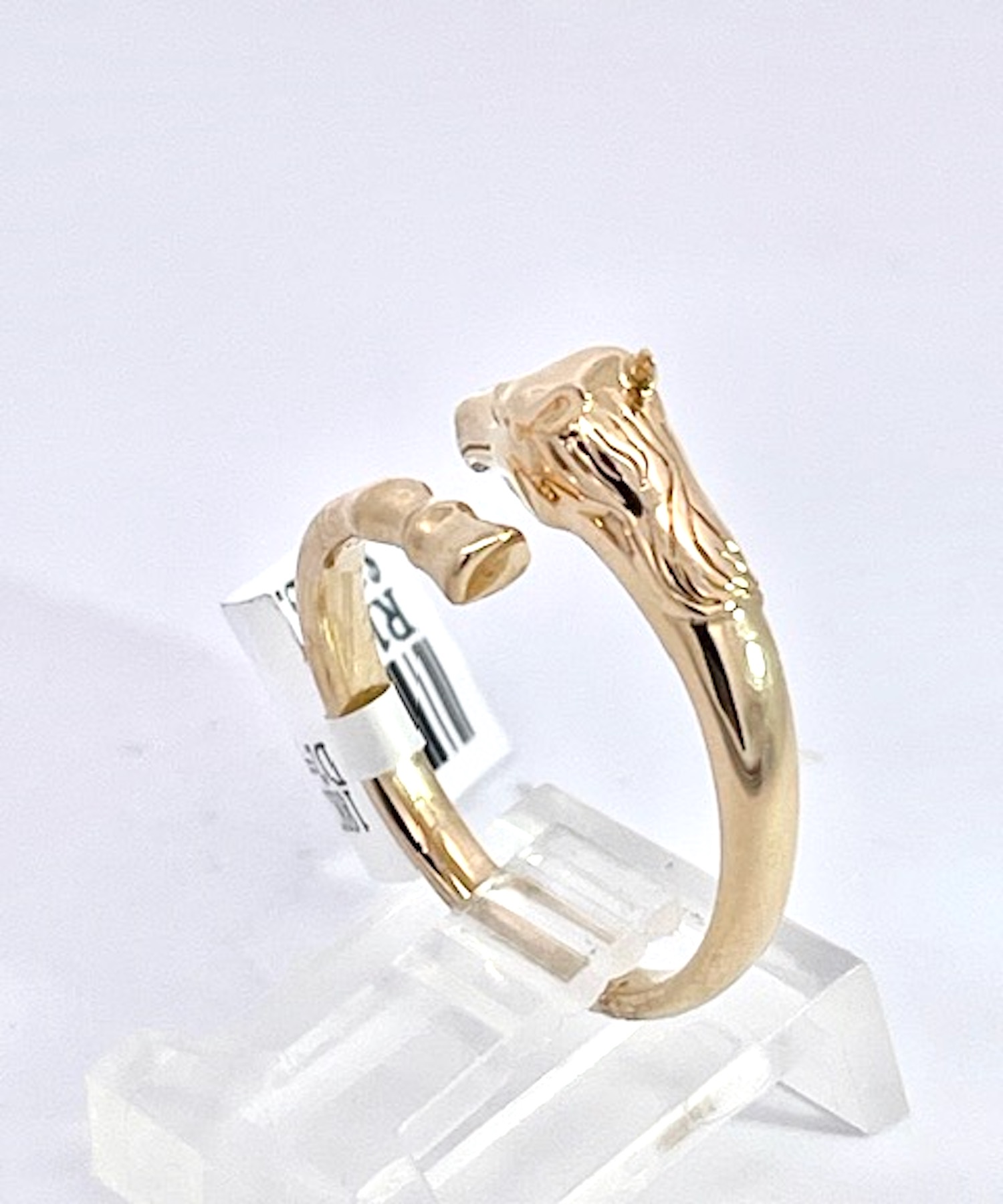 14K Yellow Gold Horse Ring Doves by Doron Paloma