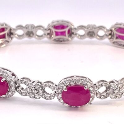 18K Ruby Diamond Bracelet 16 Carats