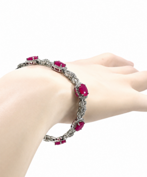 18K Ruby Diamond Bracelet 16 Carats