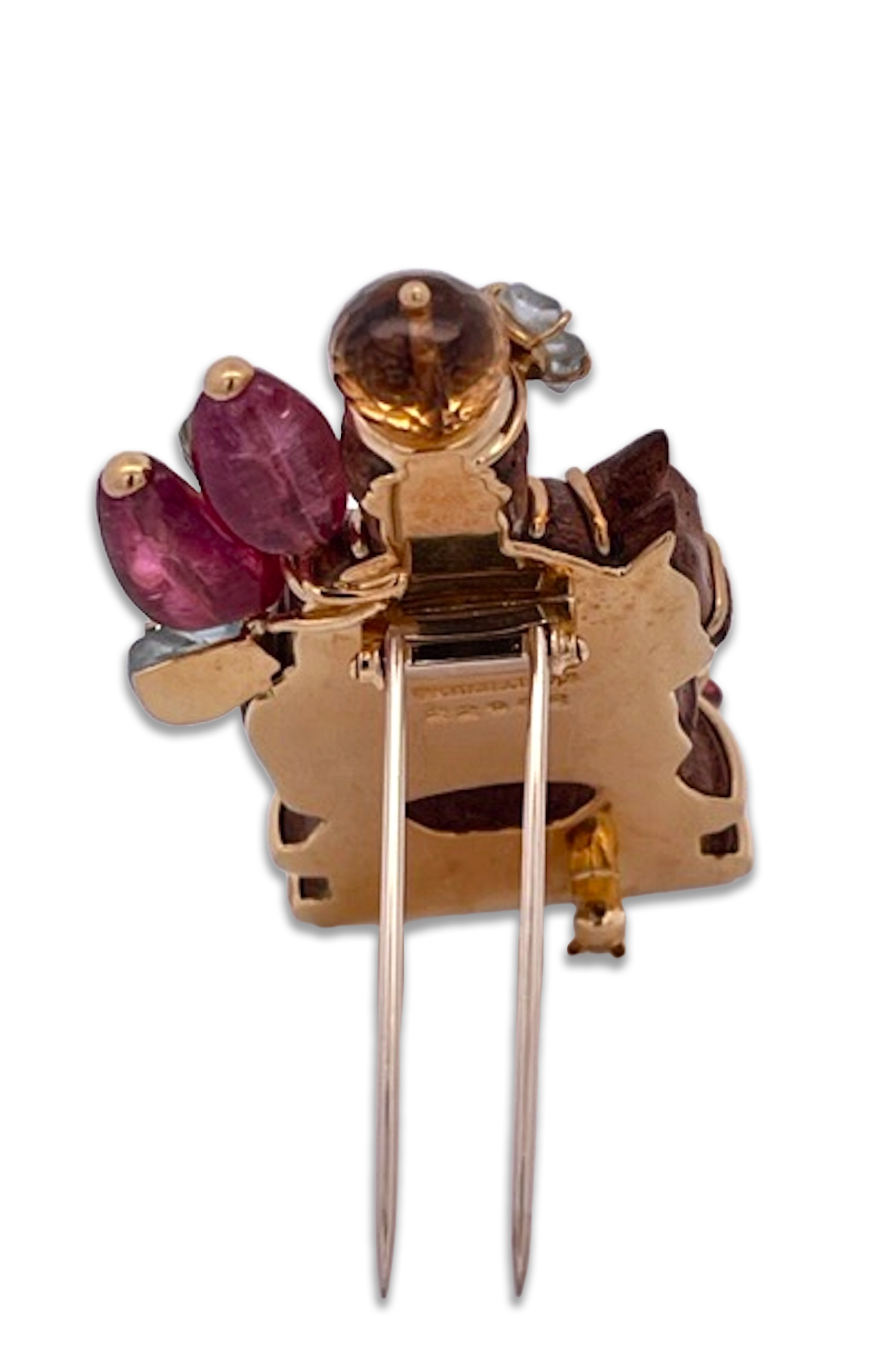 Seaman Schepps Chessman Brooch 18K - Detail View 6 | Cris Notti Jewels