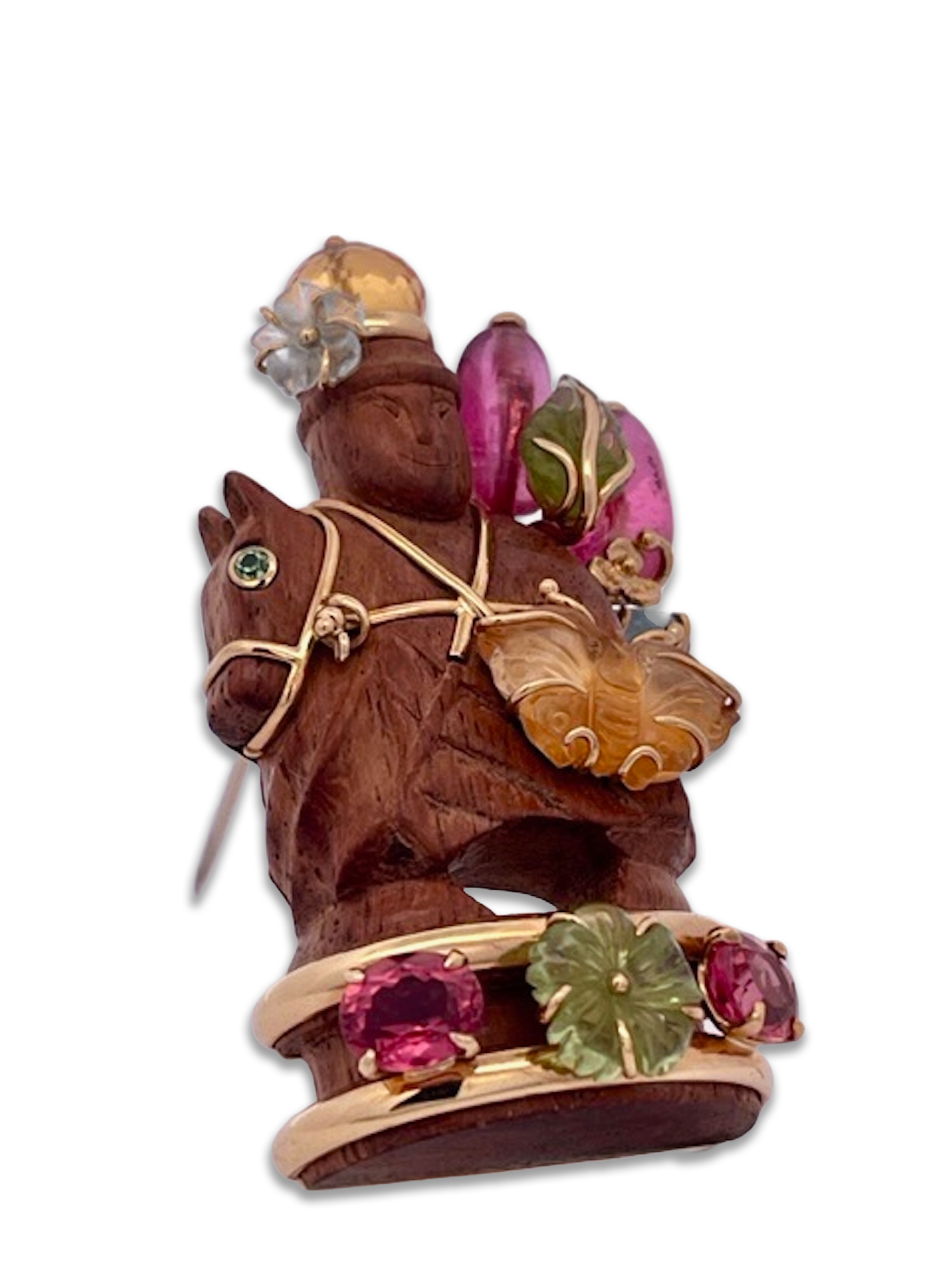 Seaman Schepps Chessman Brooch 18K - Detail View 7 | Cris Notti Jewels