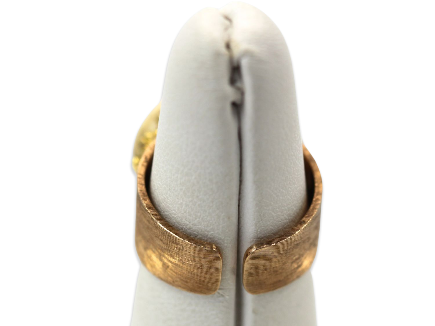Buccellati 18K Brushed Yellow Gold & Turquoise Ring - Detail View 6 | Cris Notti Jewels
