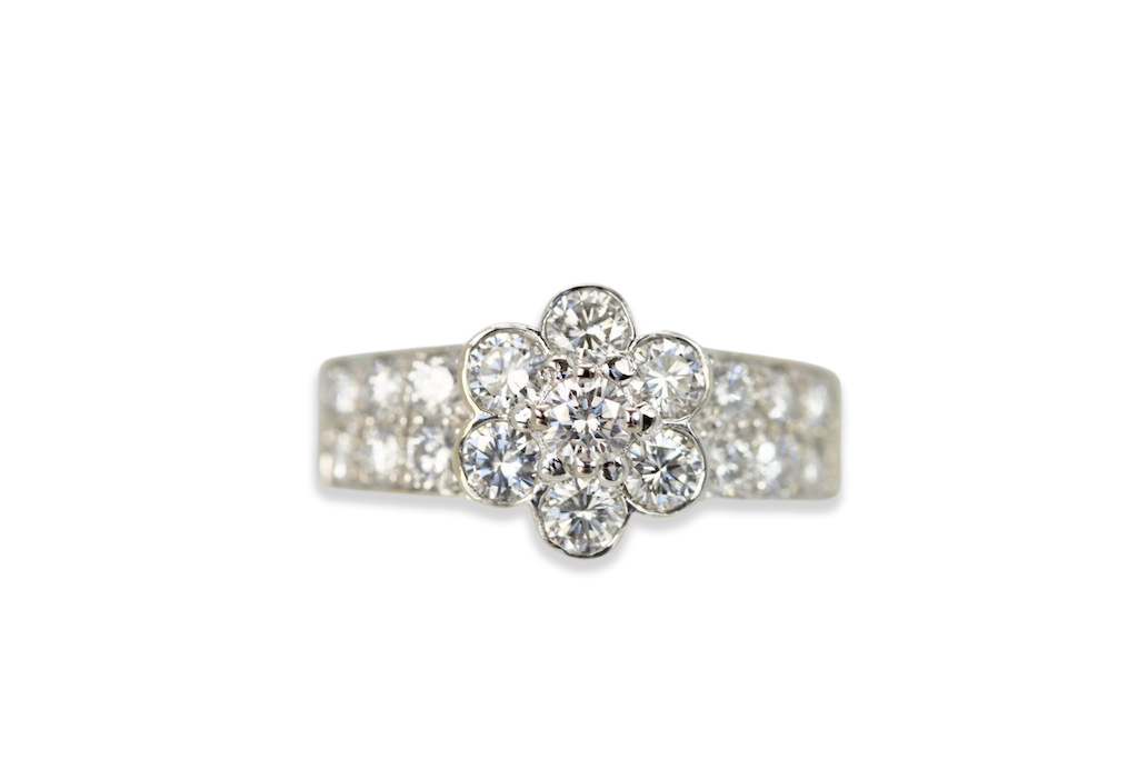 Van Cleef & Arpels Fleurette Diamond Ring - Fine Estate & Vintage Jewelry | Cris Notti Jewels