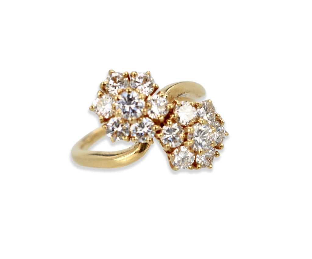 Van Cleef & Arpels Fleurette Double Flower Ring - Detail View 5 | Cris Notti Jewels