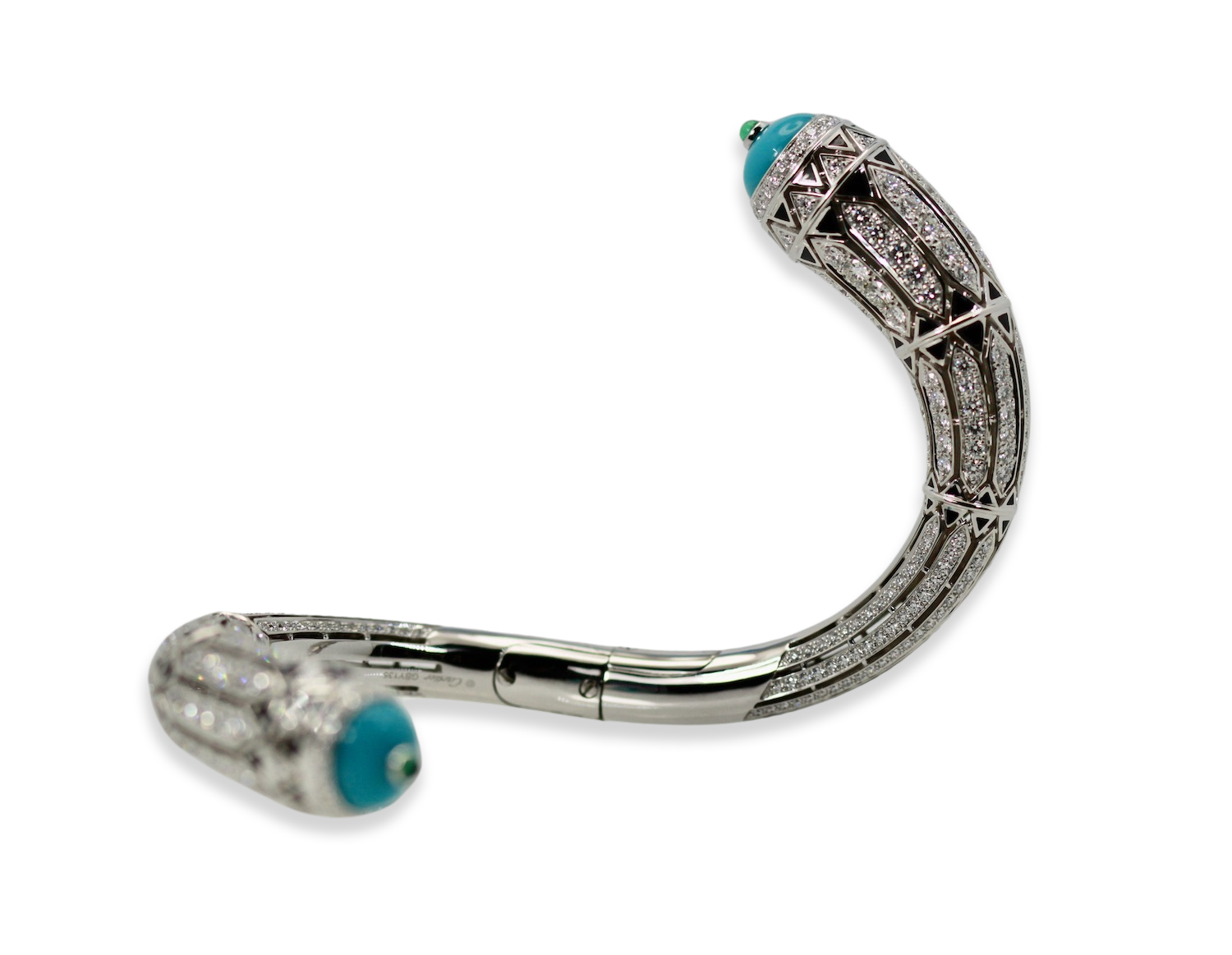 Cartier High Jewelry Diamond Turquoise Bracelet - Fine Estate & Vintage Jewelry | Cris Notti Jewels