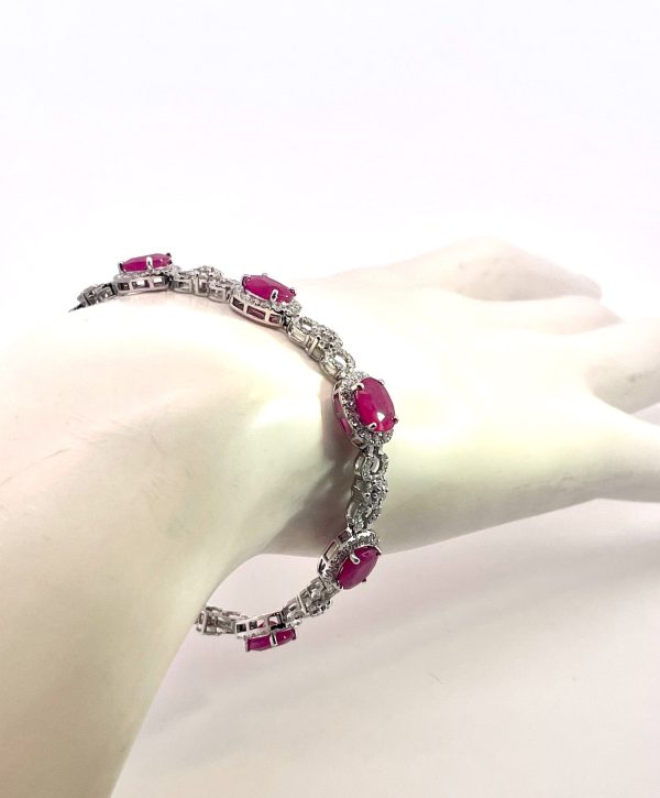 18K Ruby Diamond Bracelet 16 Carats - Fine Estate & Vintage Jewelry | Cris Notti Jewels