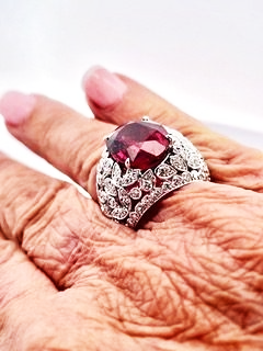 Large Tourmaline Ring - Fine Estate & Vintage Jewelry | Cris Notti Jewels