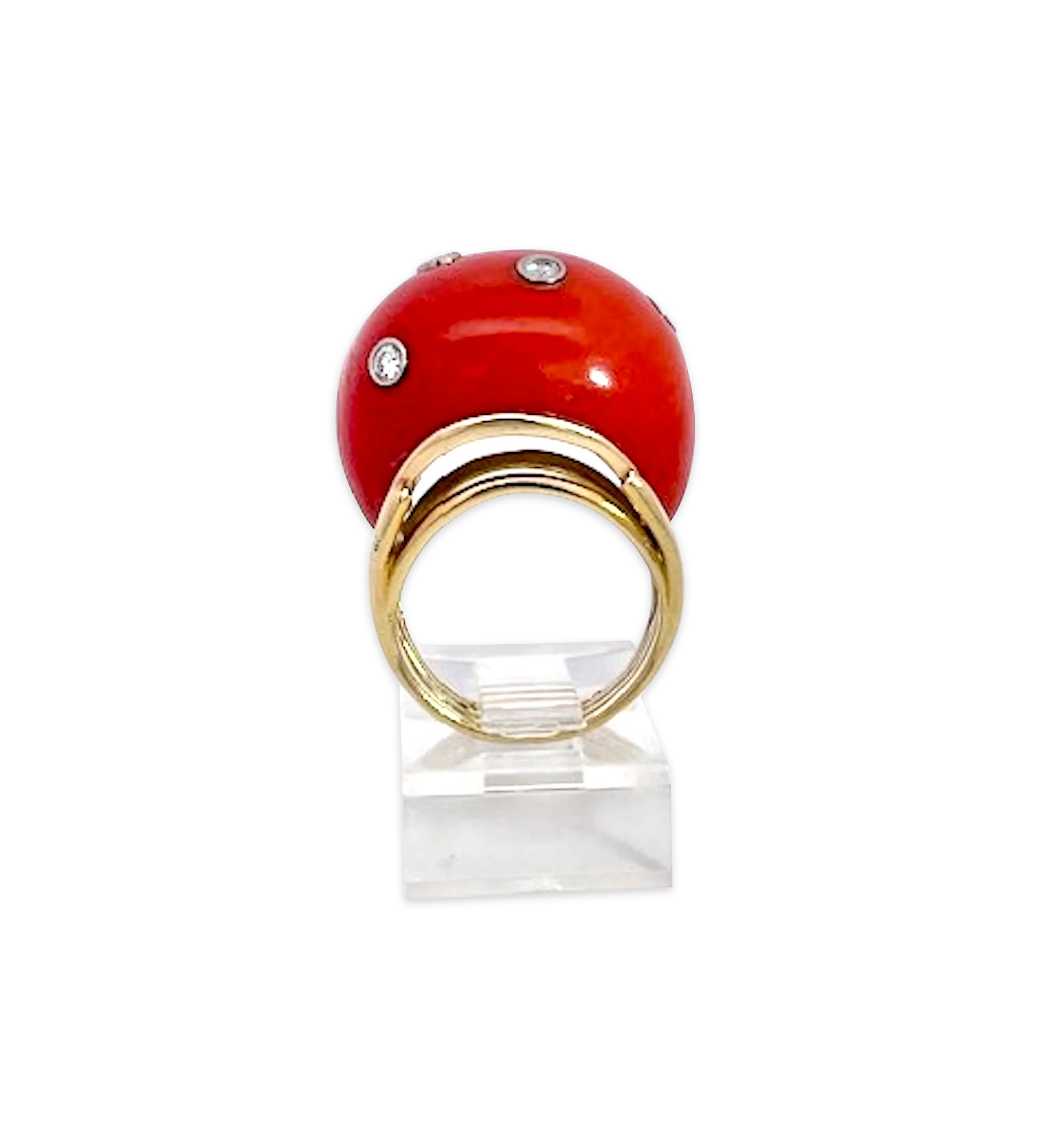 Coral Dome Ring