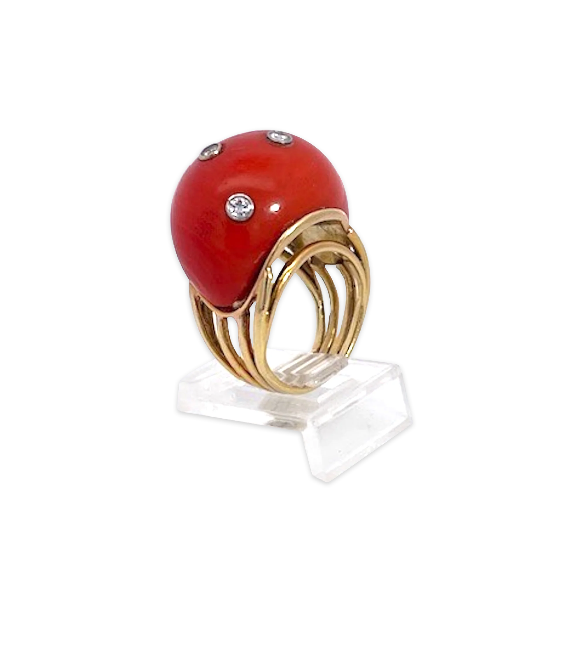 Coral Dome Ring