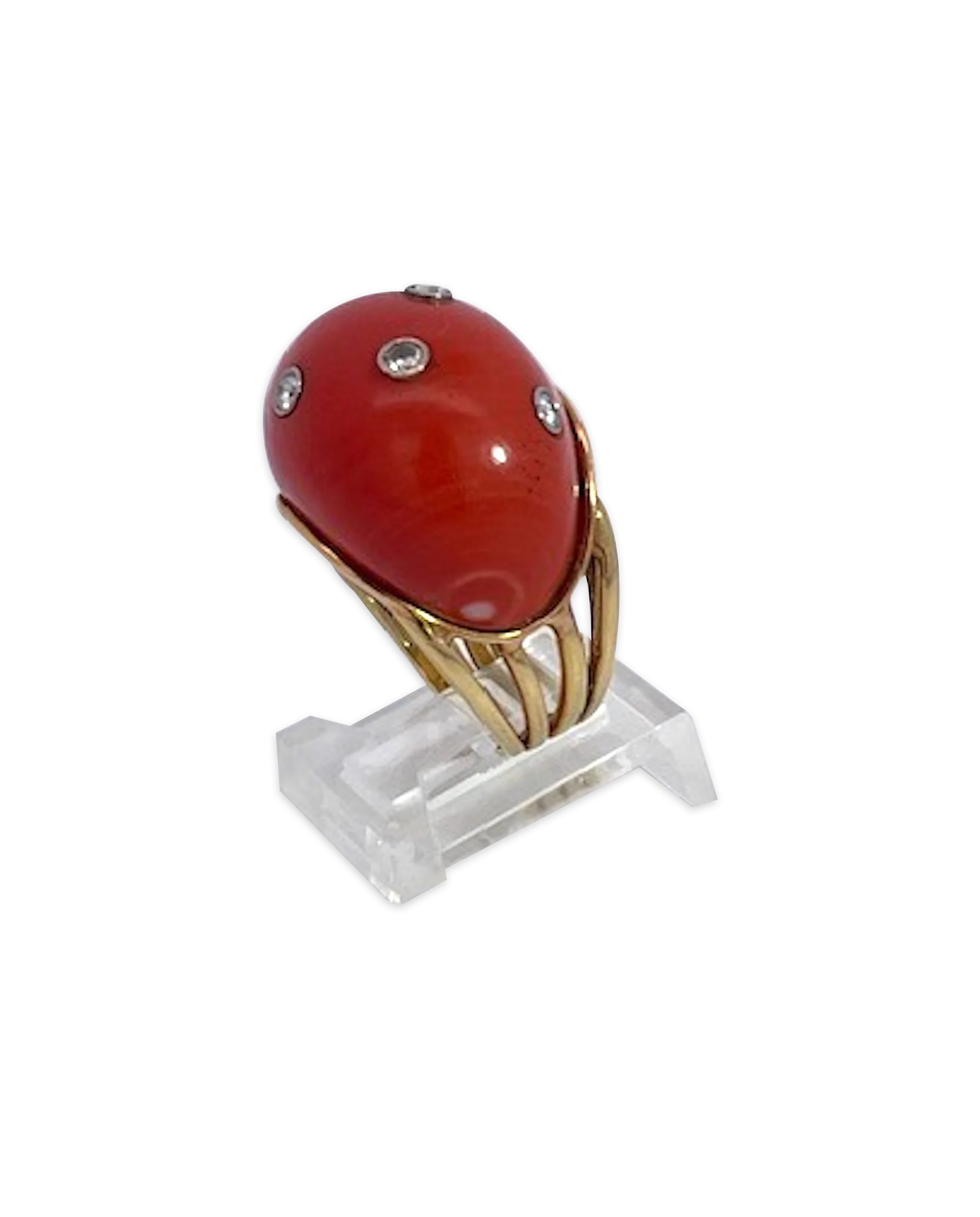 Coral Dome Ring