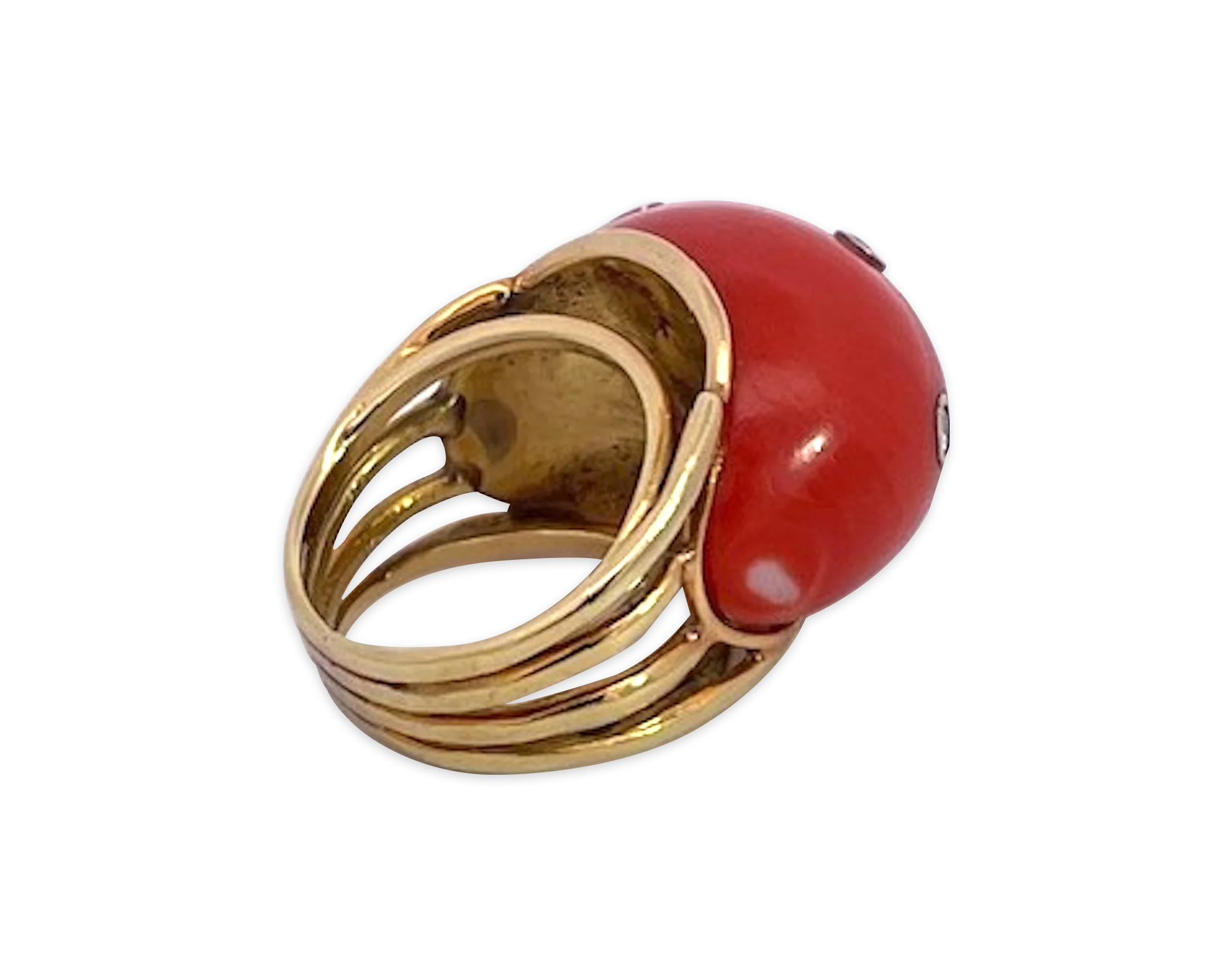 Coral Dome Ring