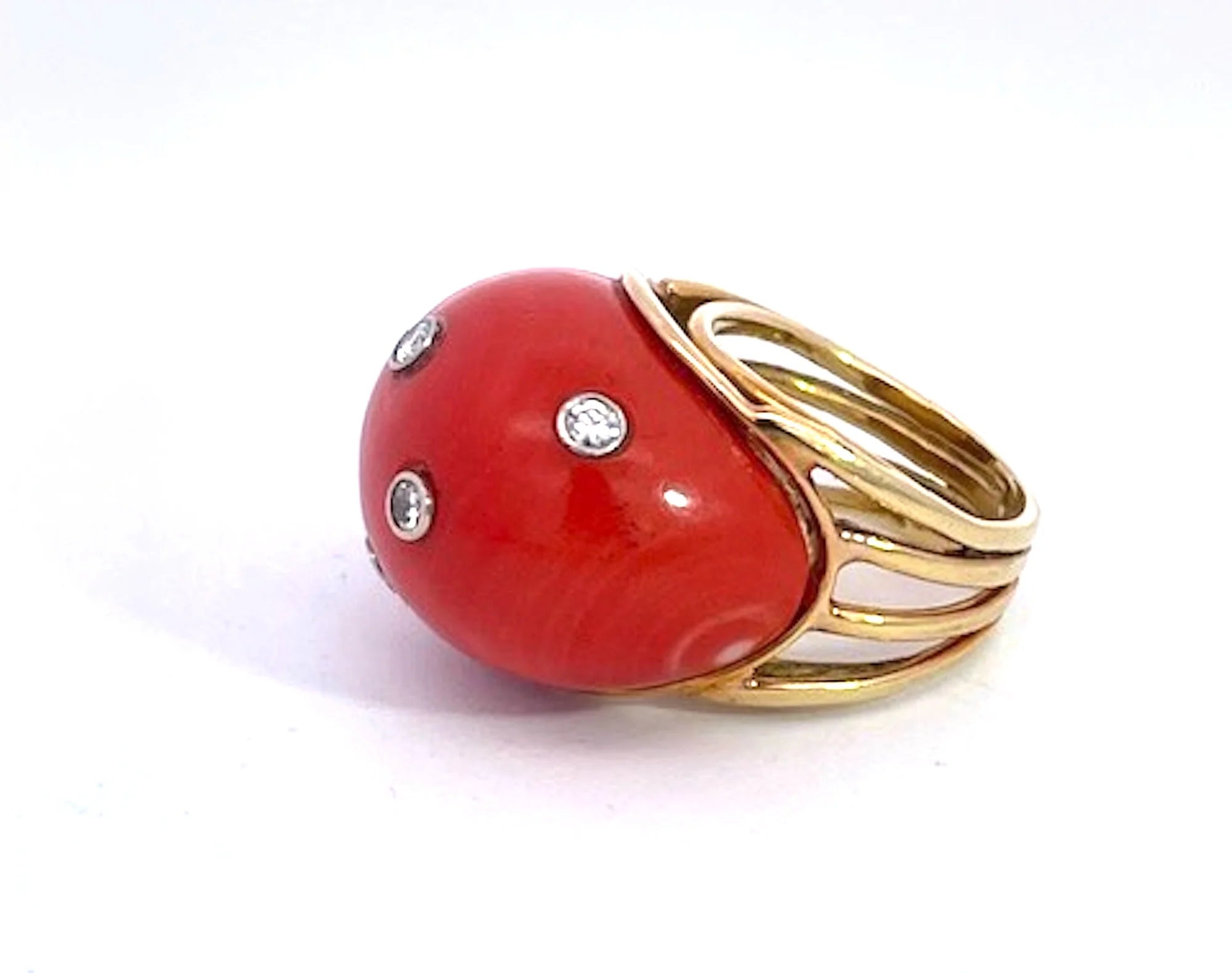 Coral Dome Ring