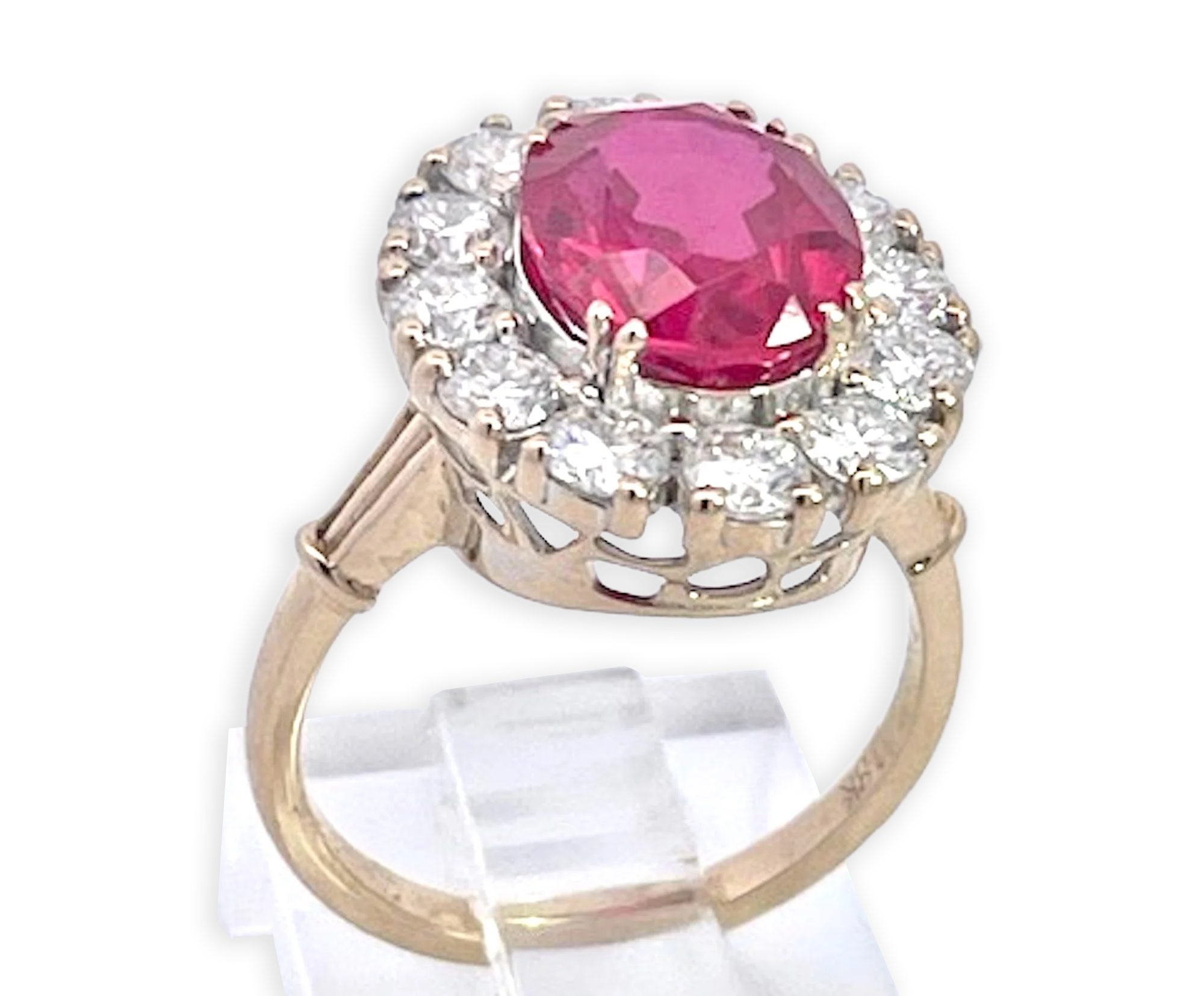 18K Yellow Gold Ruby and Diamond Ring - Fine Estate & Vintage Jewelry | Cris Notti Jewels