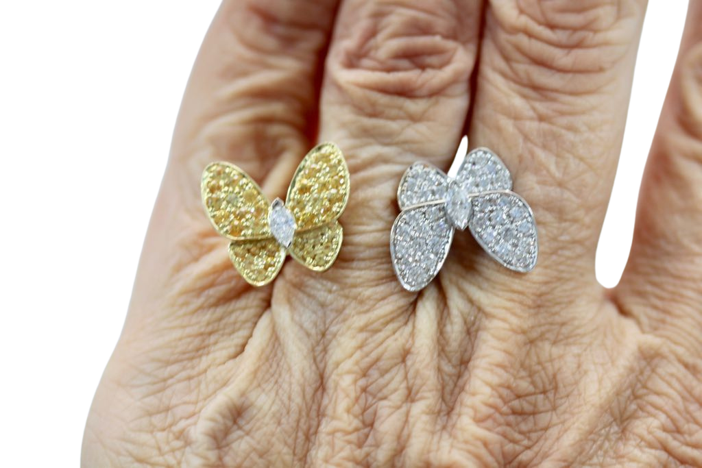 Van Cleef Double Butterfly Ring - Detail View 5 | Cris Notti Jewels