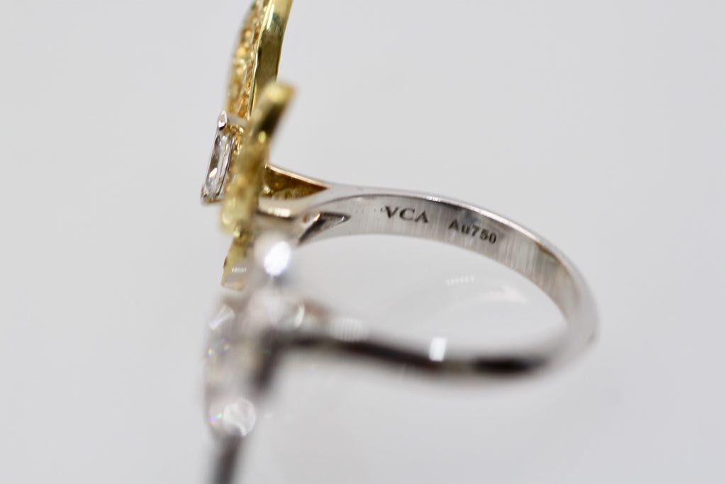 Van Cleef Double Butterfly Ring - Detail View 6 | Cris Notti Jewels