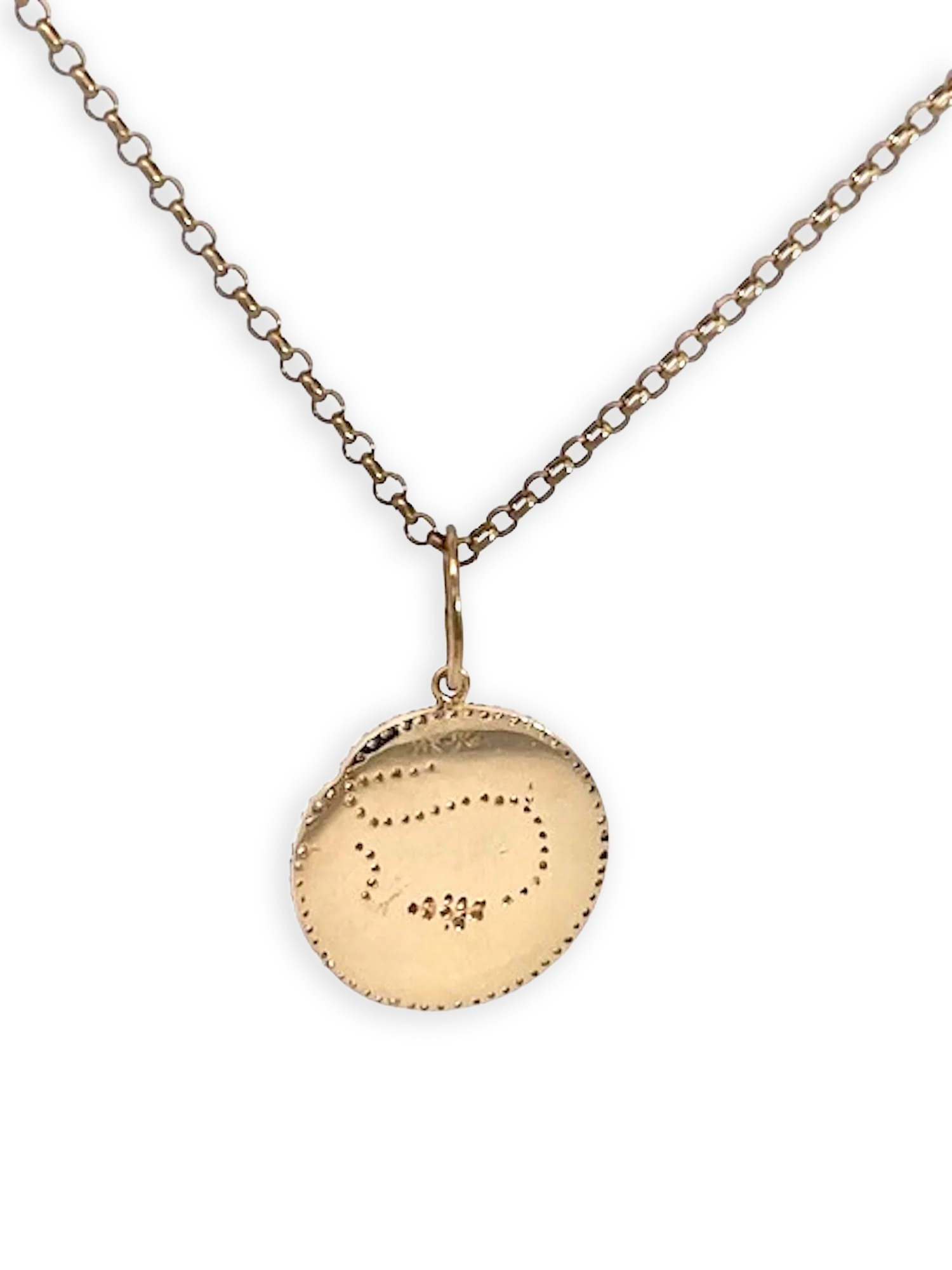 Snake Pendant Diamond Ruby Crescent 14K - Detail View 6 | Cris Notti Jewels