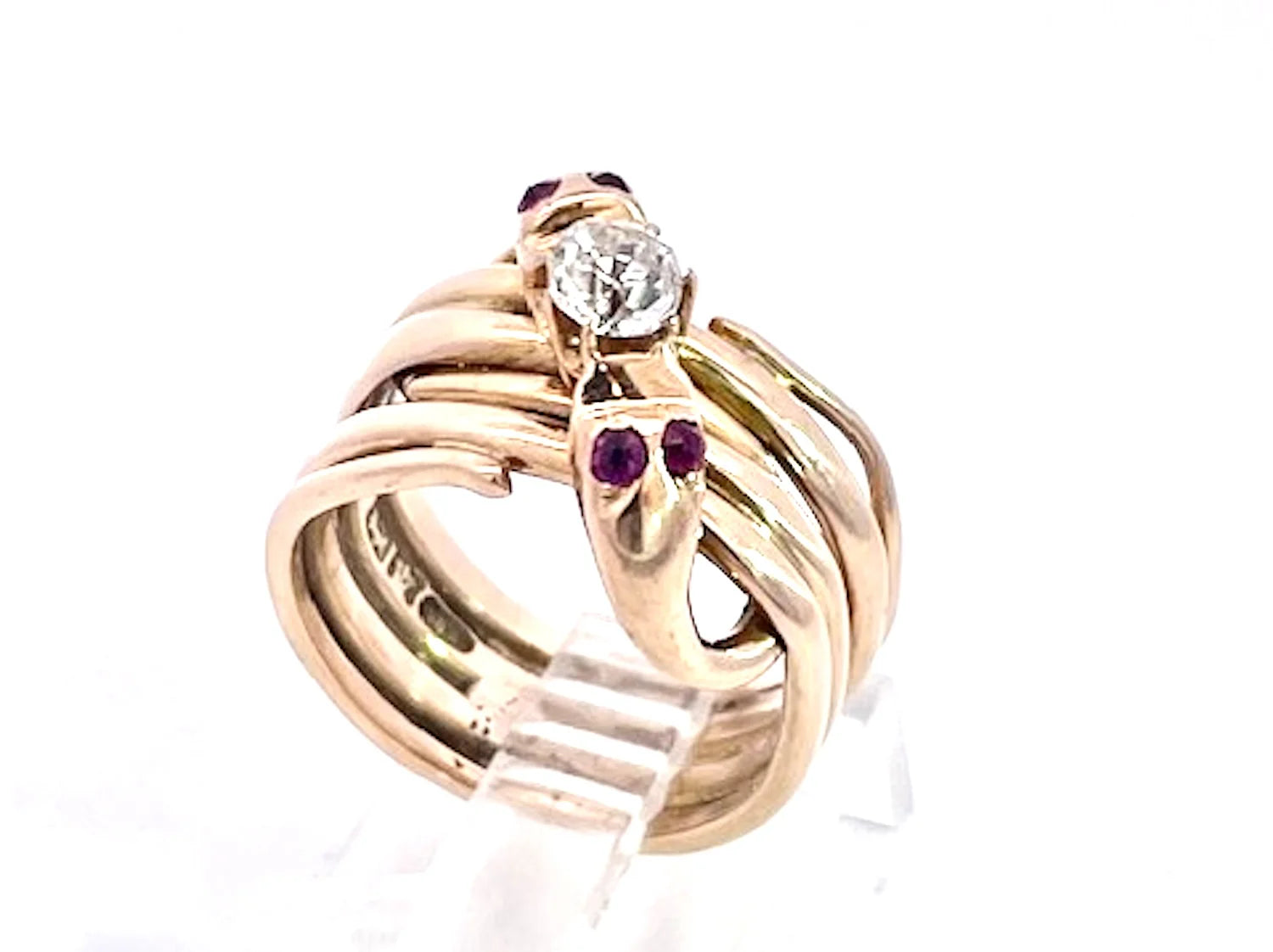Double Snake Ring Lovers Knot - Fine Estate & Vintage Jewelry | Cris Notti Jewels