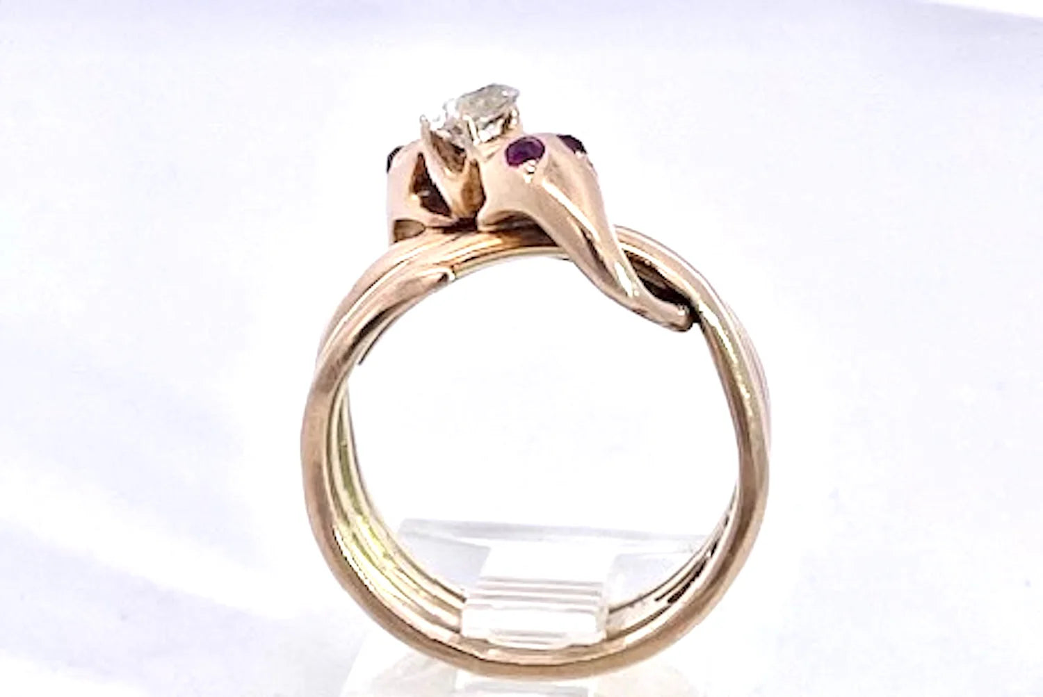 Double Snake Ring Lovers Knot - Detail View 8 | Cris Notti Jewels