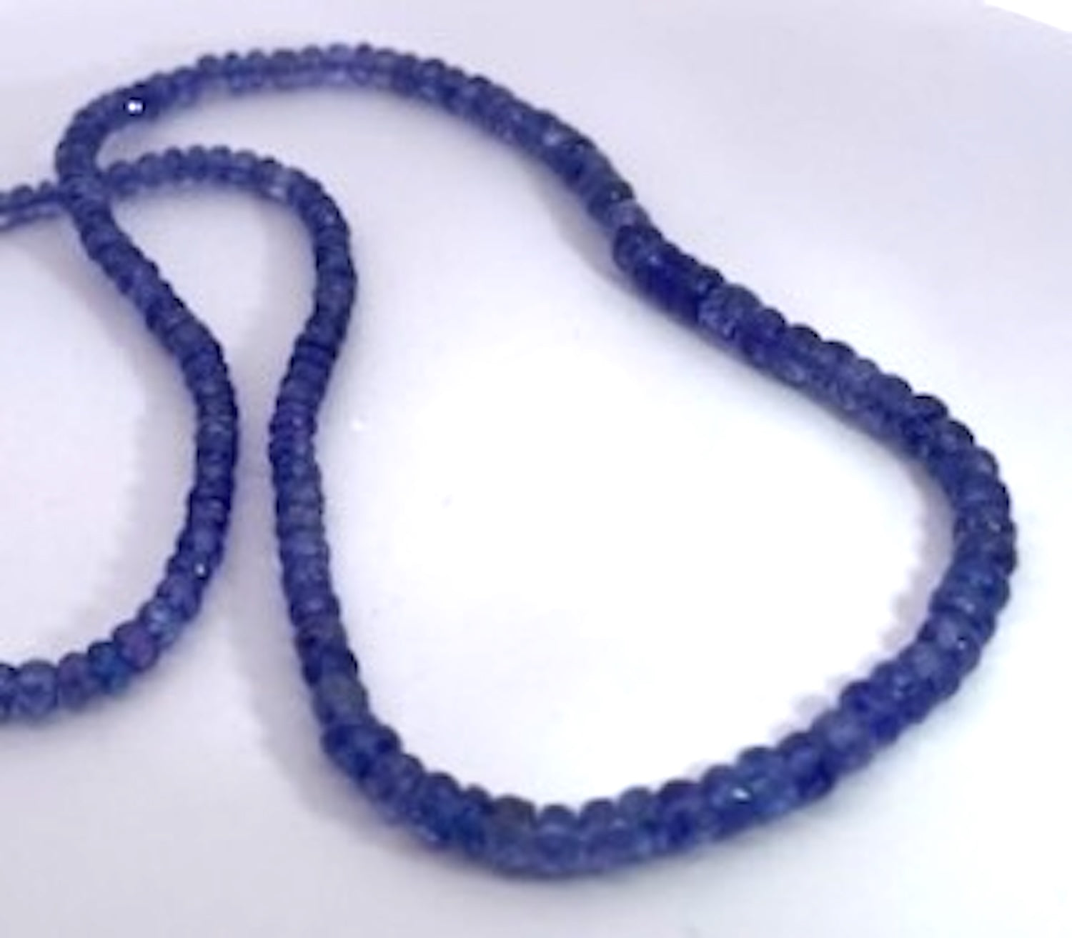 Tanzanite beads on chain silver - Detail View 3 | Cris Notti Jewels
