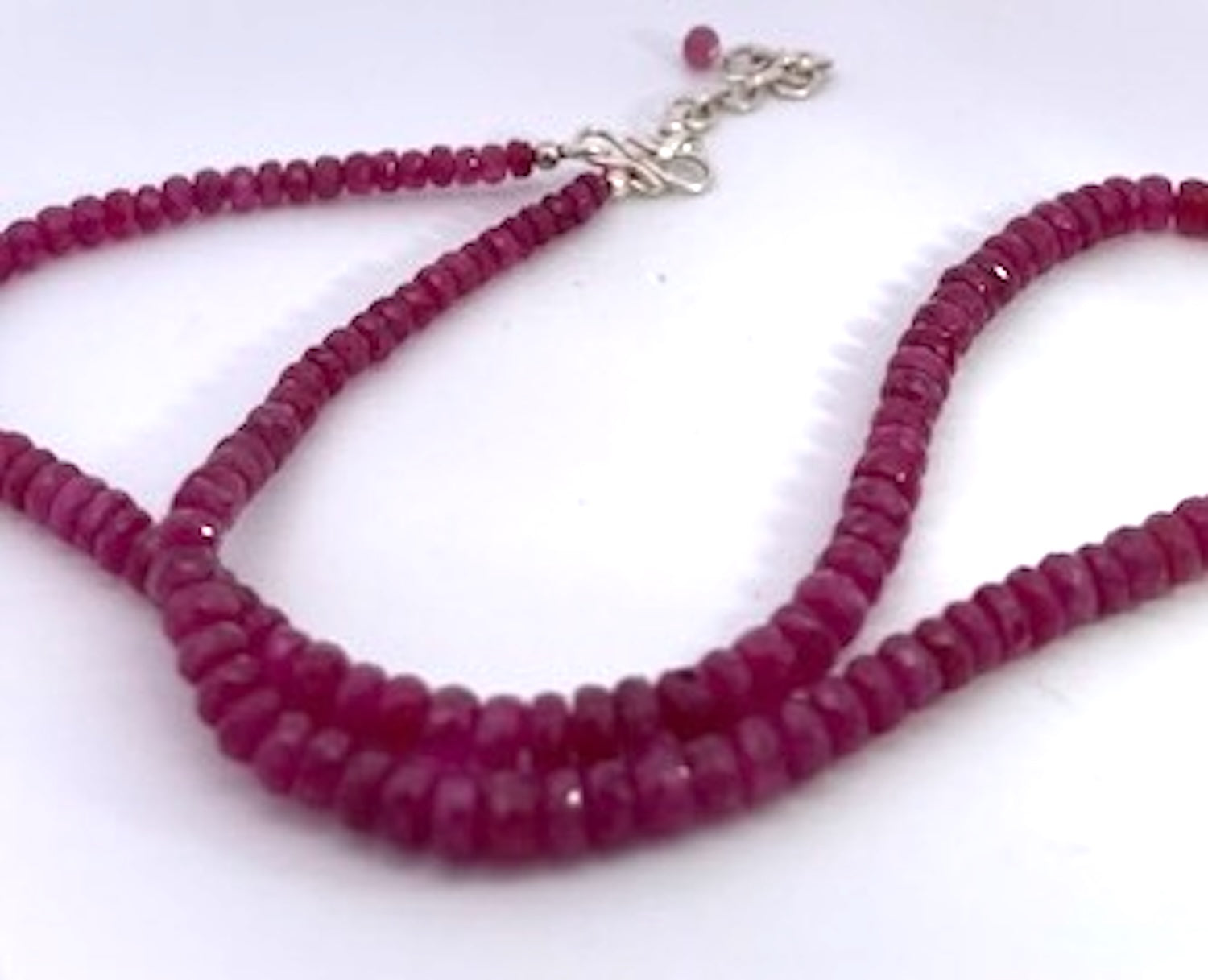 Ruby Beads on Silver - Detail View 4 | Cris Notti Jewels