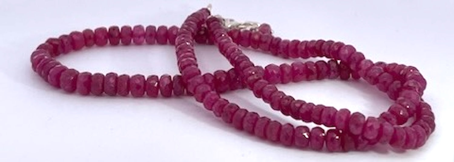 Ruby Beads on Silver - Detail View 10 | Cris Notti Jewels