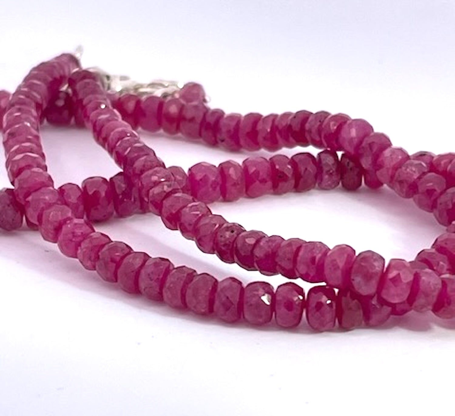 Ruby Beads on Silver - Detail View 6 | Cris Notti Jewels