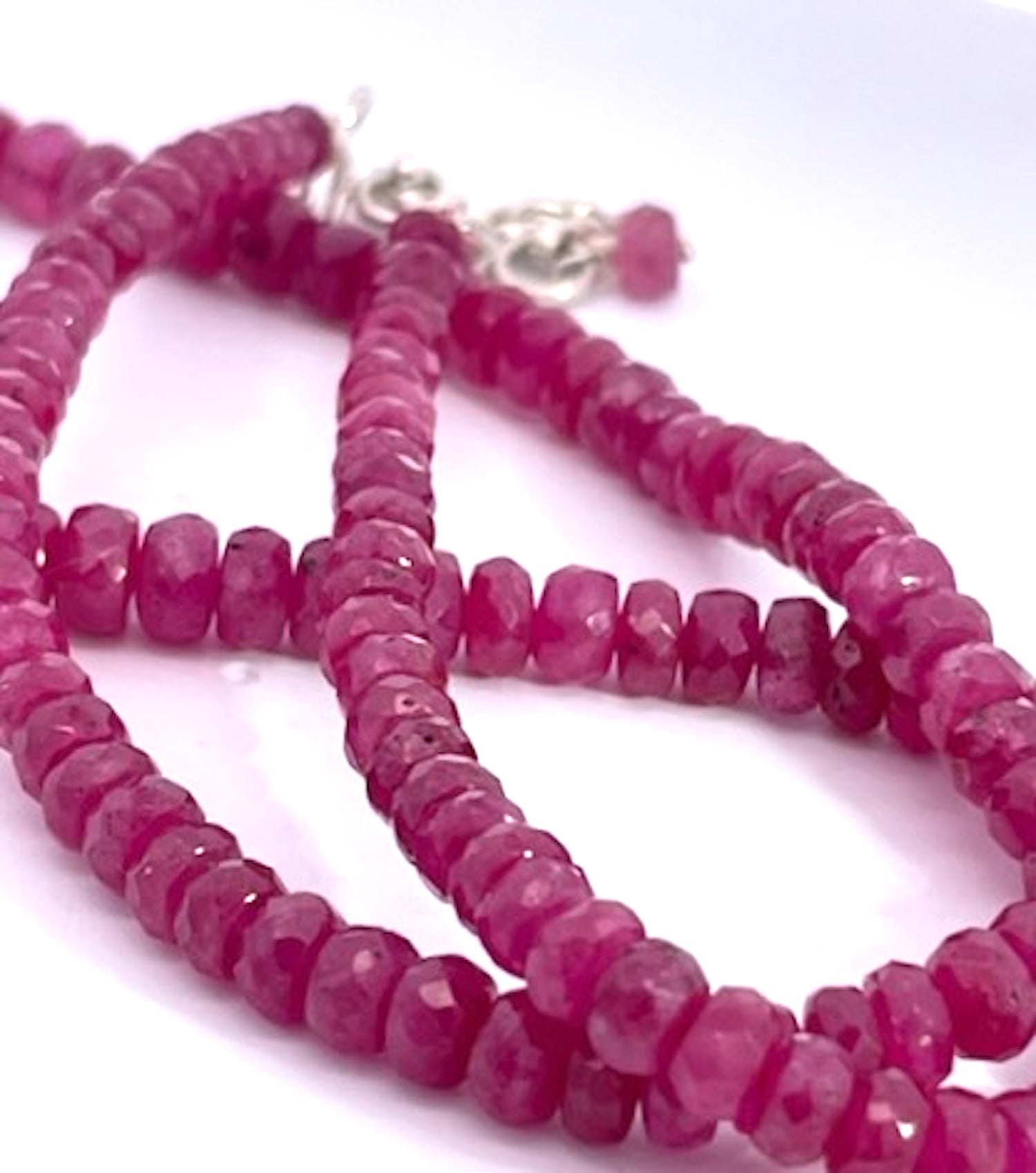 Ruby Beads on Silver - Detail View 7 | Cris Notti Jewels