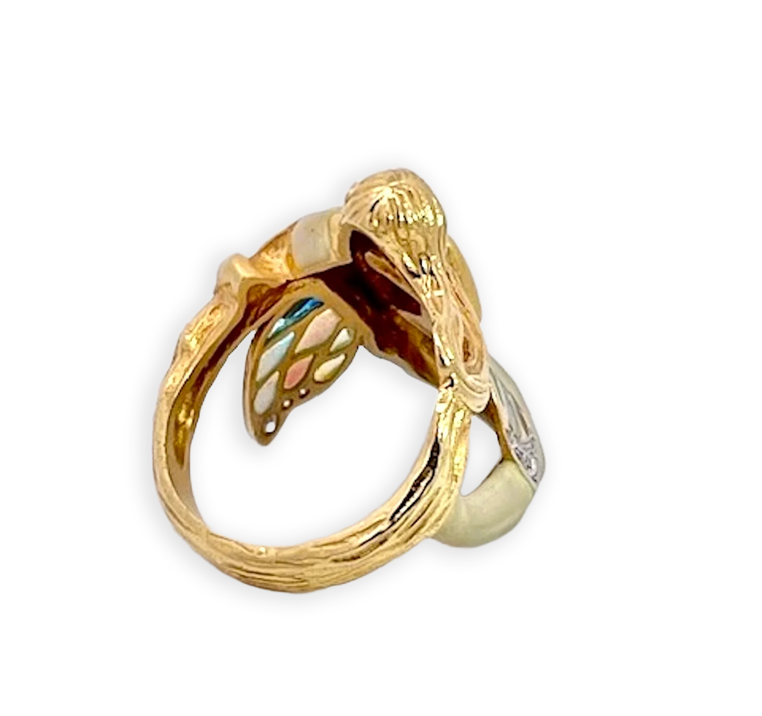 Masreira Mermaid Enamel Ring 18K - Detail View 8 | Cris Notti Jewels