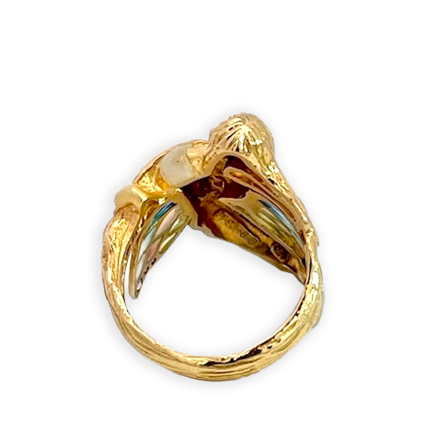 Masreira Mermaid Enamel Ring 18K - Detail View 4 | Cris Notti Jewels