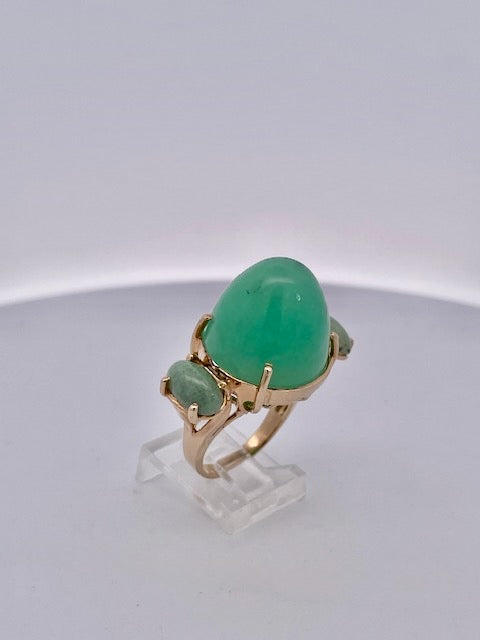 Chrysoprase Bullet Ring - Detail View 5 | Cris Notti Jewels