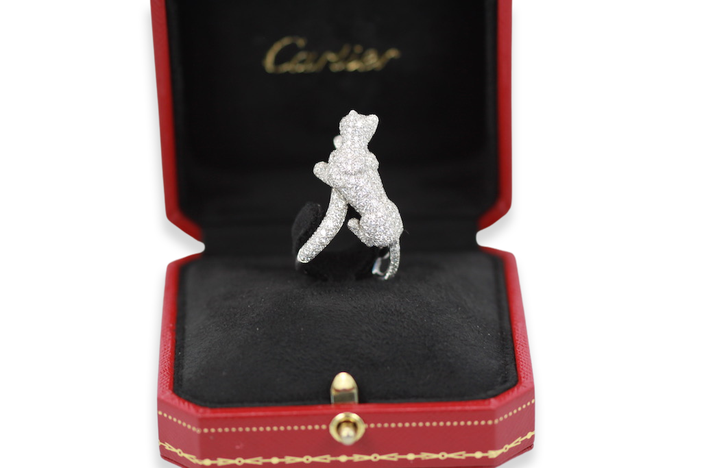 Cartier Diamond Walking Panthere Ring - Detail View 8 | Cris Notti Jewels