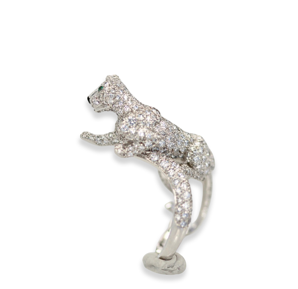 Cartier Diamond Walking Panthere Ring - Detail View 7 | Cris Notti Jewels