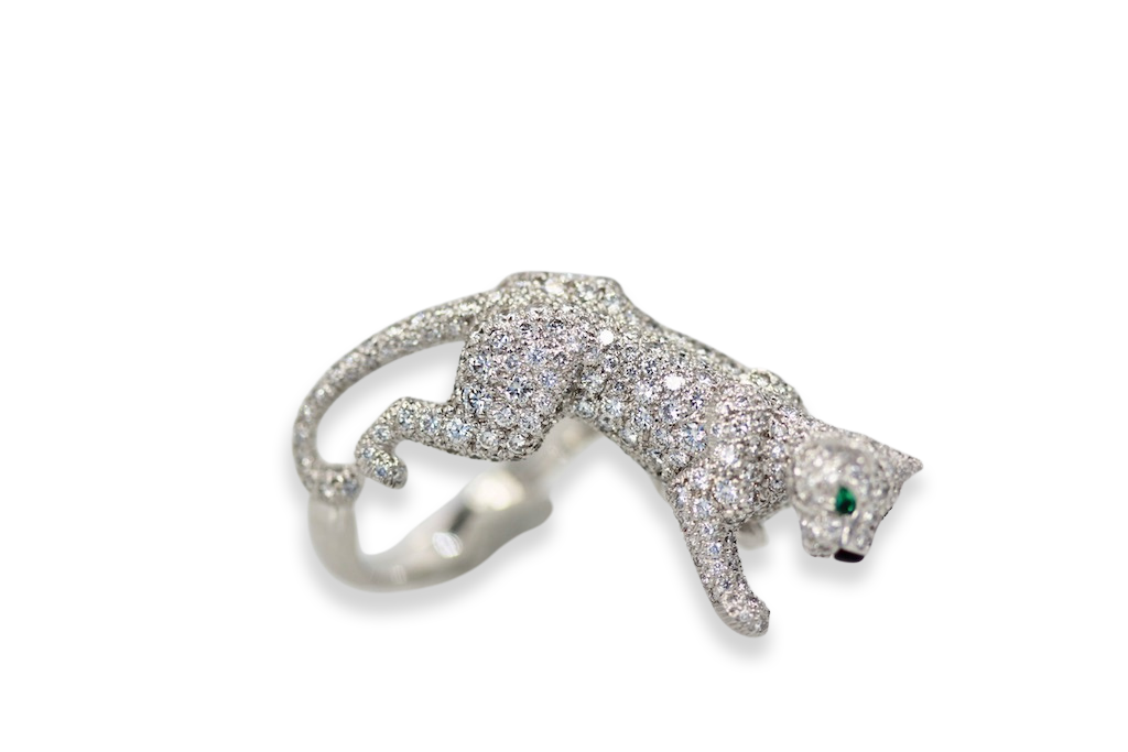 Cartier Diamond Walking Panthere Ring - Detail View 6 | Cris Notti Jewels