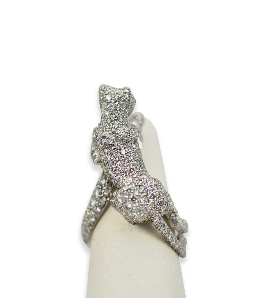 Cartier Diamond Walking Panthere Ring - Detail View 5 | Cris Notti Jewels