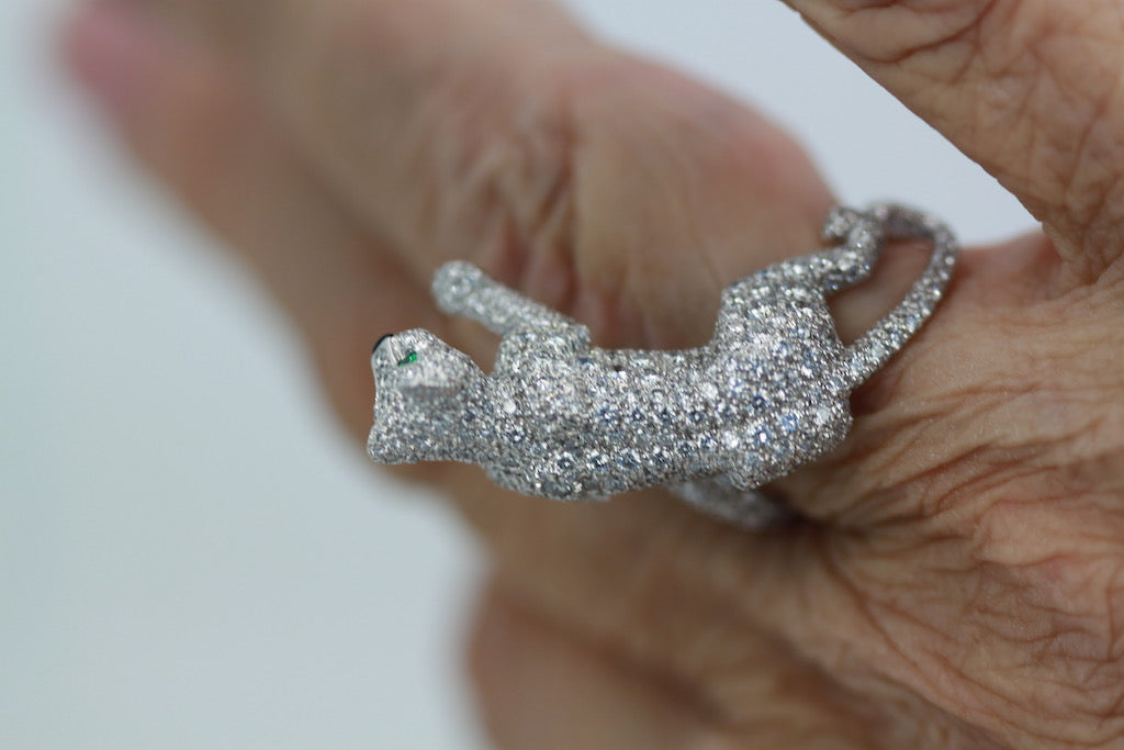 Cartier Diamond Walking Panthere Ring - Detail View 9 | Cris Notti Jewels