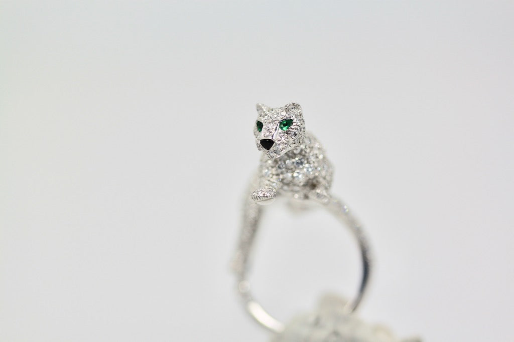 Cartier Diamond Walking Panthere Ring - Detail View 3 | Cris Notti Jewels